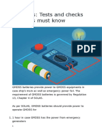 Batteries: Tests and Checks Mariners Must Know