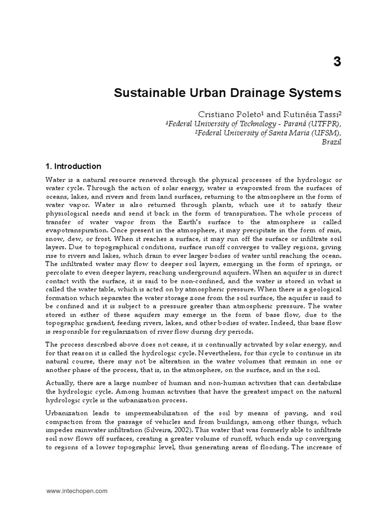 Urban Flood Solutions: SUDS Guide | PDF | Surface Runoff | Evaporation