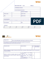 Assignment Front Sheet : Retake