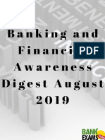 Banking and Financial Awareness Digest August 2019