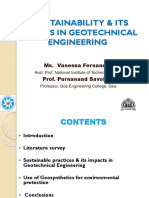 Sustainability Impacts in Geotechnical Engineering