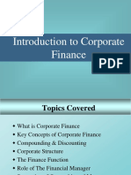 Introduction To Corporate Finance