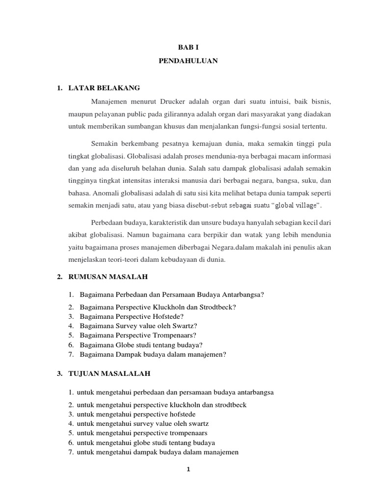 Manajemen Lintas Budaya Isi Pdf