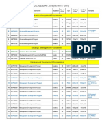 Training Calendar