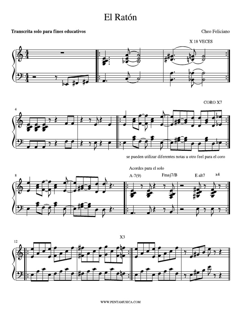El Ratón - Cheo Feliciano PDF | PDF