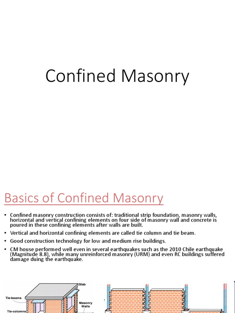Confined Masonry Construction Overview | PDF | Home & Garden | Art