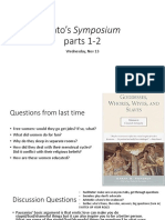 Nov 13 (Wed) Plato's Symposium 1-2