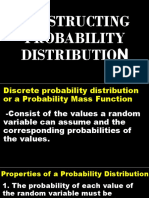 Constructing Probability Distribution