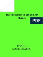 Properties of 2D 3D Shapes