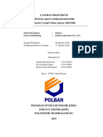 Laporan Praktikum Pengolahan Limbah Industri - Filtrasi