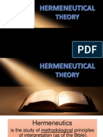 Hermeneutical Theory