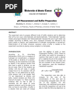 PH Measurement and Buffer Preparation