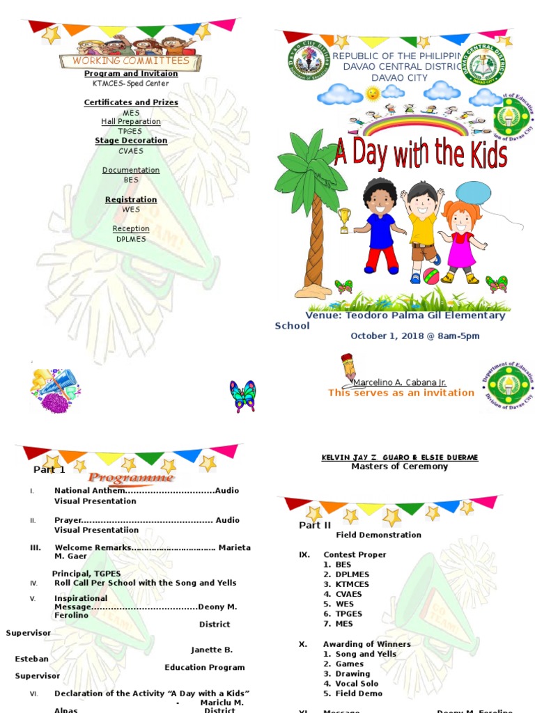 Davao School Event Program | PDF