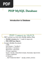 PHP Database