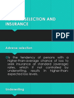 Adverse Selection and Insurance