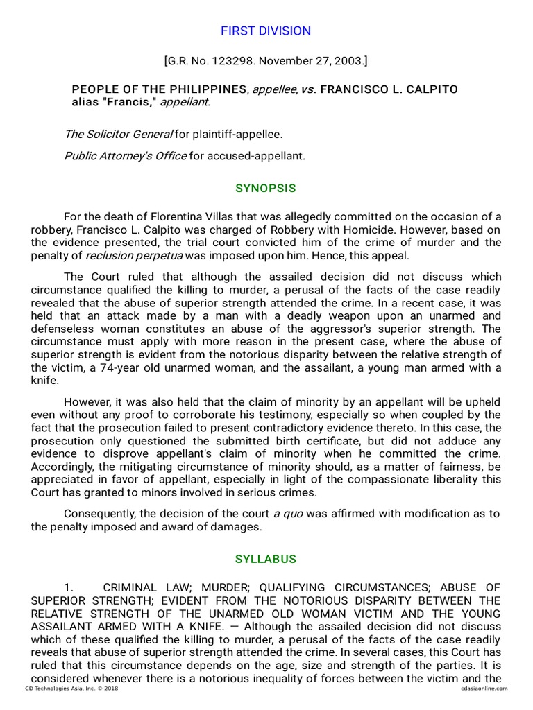 Appellee Vs Vs Appellant The Solicitor General Public Attorney's Office ...