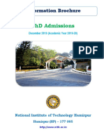 PHD Admission Information - Nov2019