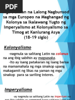 Mga Dahilan Na Lalong Nagbunsod Sa Mga Europeo (Autosaved)