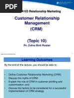 Customer Relationship Management (CRM)