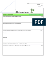 Photosynthesiswebercise