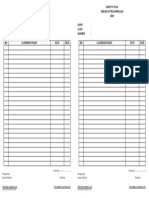 Sheet of Task Language Classroom