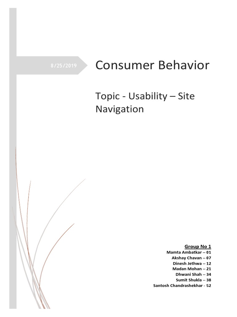 consumer behavior assignment conclusion