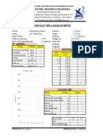 KEMENTERIAN RISET,TEKNOLOGI,DAN PENDIDIKAN TINGGI POLITEKNIK NEGERI SAMARINDA LABORATORIUM TEKNIK SIPIL PEMERIKSAAN CBR LABORATORIUM
