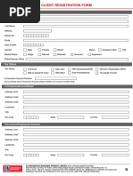 Client Registration Form: Applicant Details