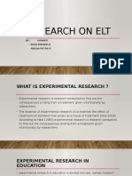 Research On Elt