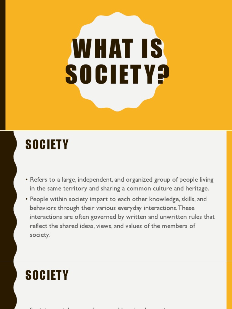 Society intelligence overview
