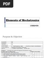 Unit - 1 Introduction To Mechatronics