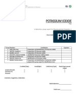 Citrate Bitartrate Iodide Identification Tests