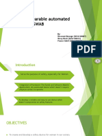 Safe Wearable Automated Band - SWAB: By-Shrawani Bawage (2016120007) Shrey Dixit (2016120012) Pranav Gohil (2016120015)