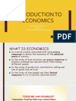 Introduction To Economics: By: Rowena C. Alarcon Teacher II SHS Rio Chico National High School