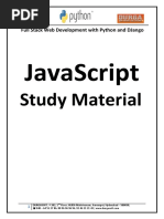 Full Stack Web Development With Python and DJango - Java Script PDF