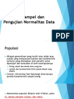 Populasi, Sampel Dan Pengujian Normalitas Data
