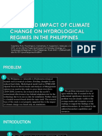 Projected Impact of Climate Change On Hydrological Regimes