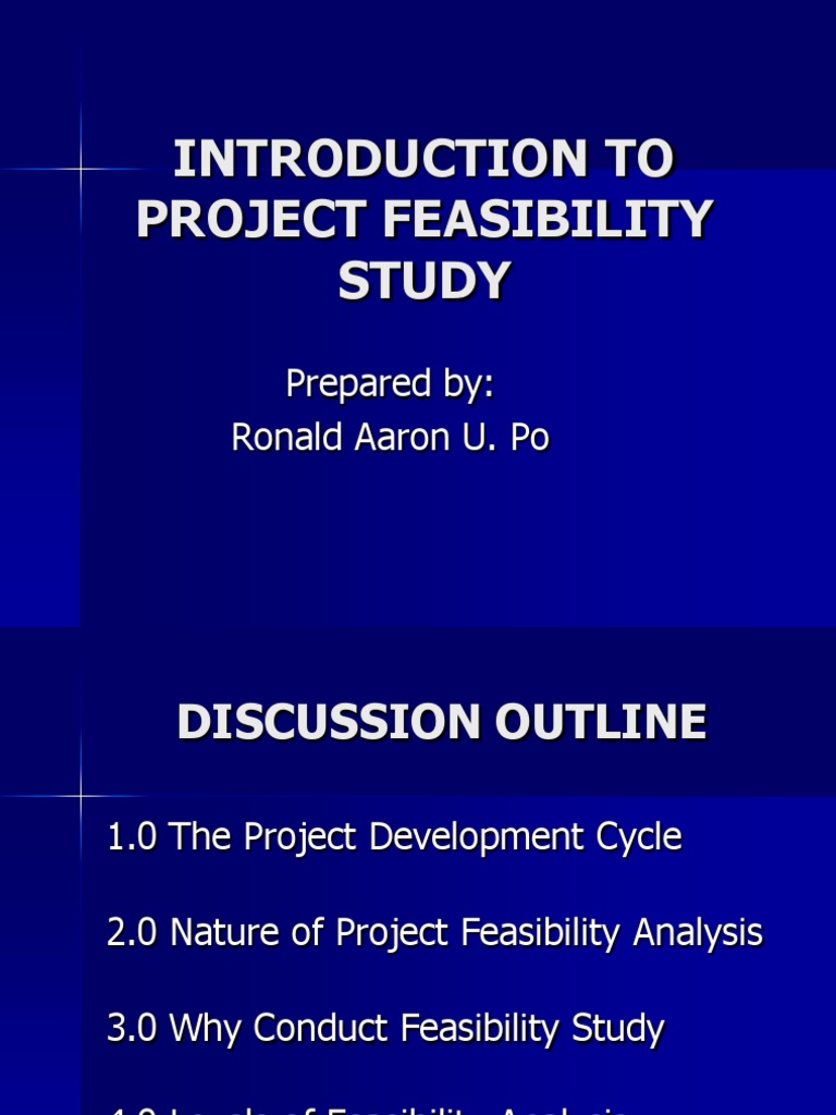 1 IE 153 - Lecture - Introduction To Project - Feasibility Study | PDF ...