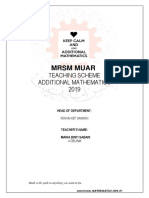 Teaching Scheme 2019 Addmaths PDF