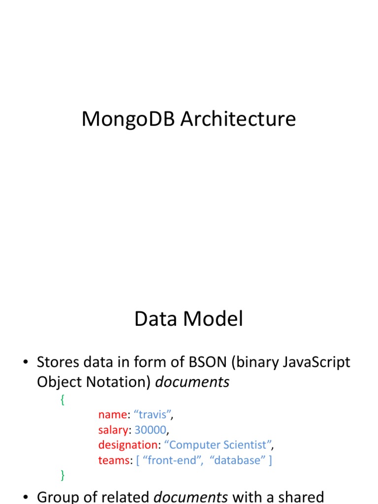 Gosh MongoDB Architecture | PDF | Mongo Db | Information Technology