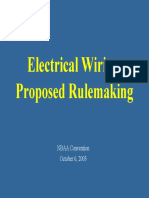 Electrical Wiring Proposed Rulemaking: NBAA Convention October 6, 2003