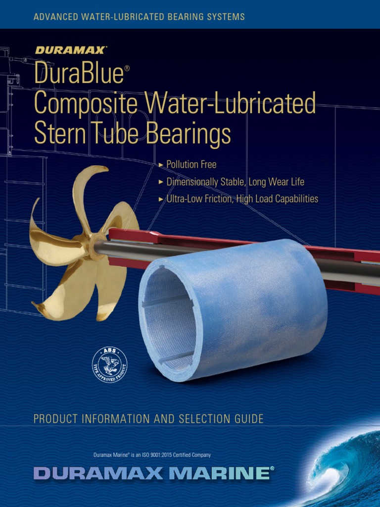 Durablue Composite Water-Lubricated Stern Tube Bearings | PDF | Composite  Material | Bearing (Mechanical)