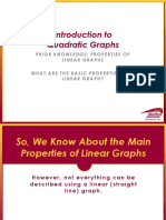 Introduction To Quadratic Graphs