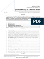 Low-Power Signal Conditioning For A Pressure Sensor: Application Report