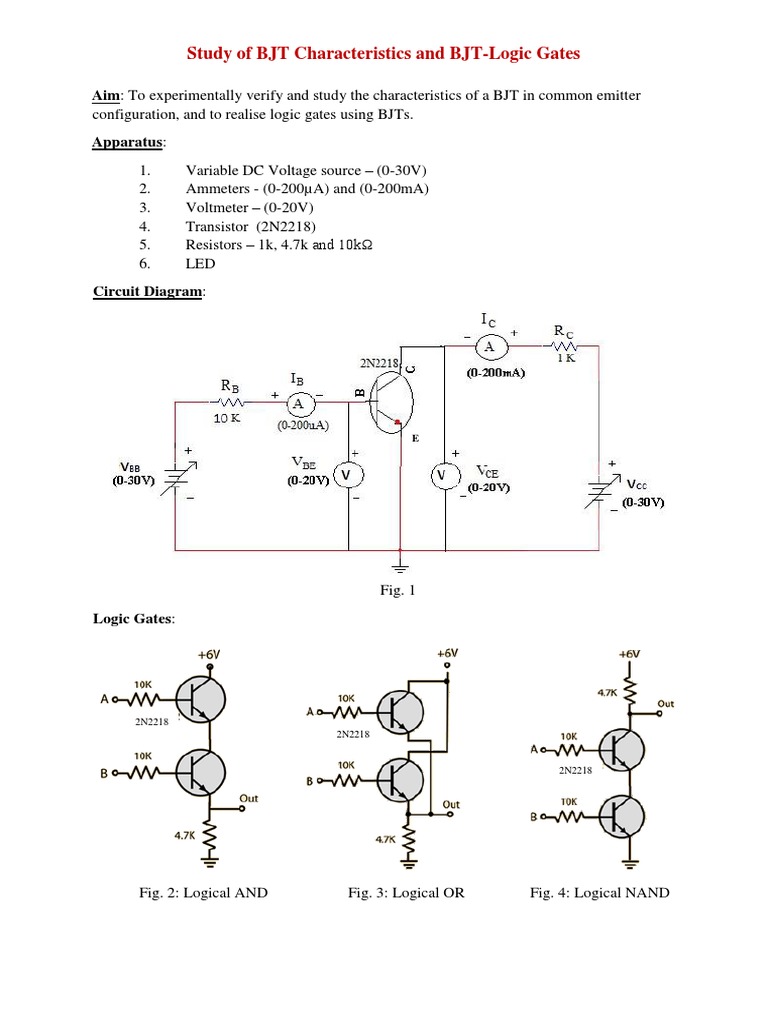 BJT Characteristics and Applications PDF Bipolar Junction