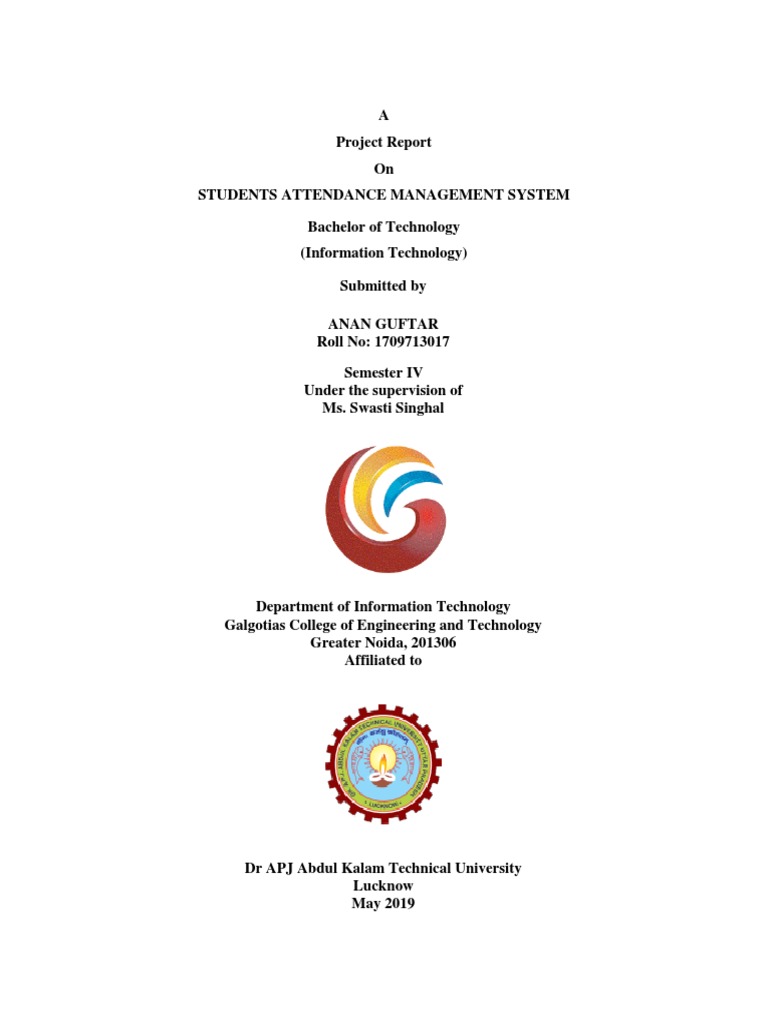 Students Attendance Management System Mi - Asd | PDF | Software Testing ...