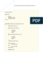 Implementation of Tree Structures and Binary Search Tree Operations