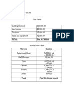 Total PHP 417,800.00: Balance Sheet Estimated Value of Capital: 582,300