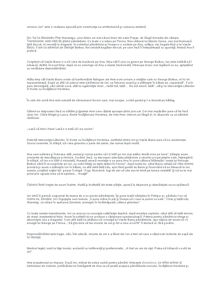 Ion Rezumat | PDF