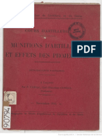 Munitions D'artillerie Et Effets Des Projectiles (FR-1911)